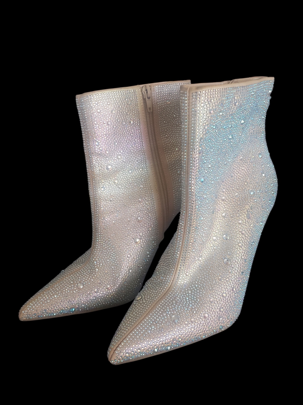 INC International Concepts Iridescent Crystal Embellished Ankle Boots